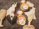 Wedding & Bridal Cookies — Custom Theme, Order by the Dozen
