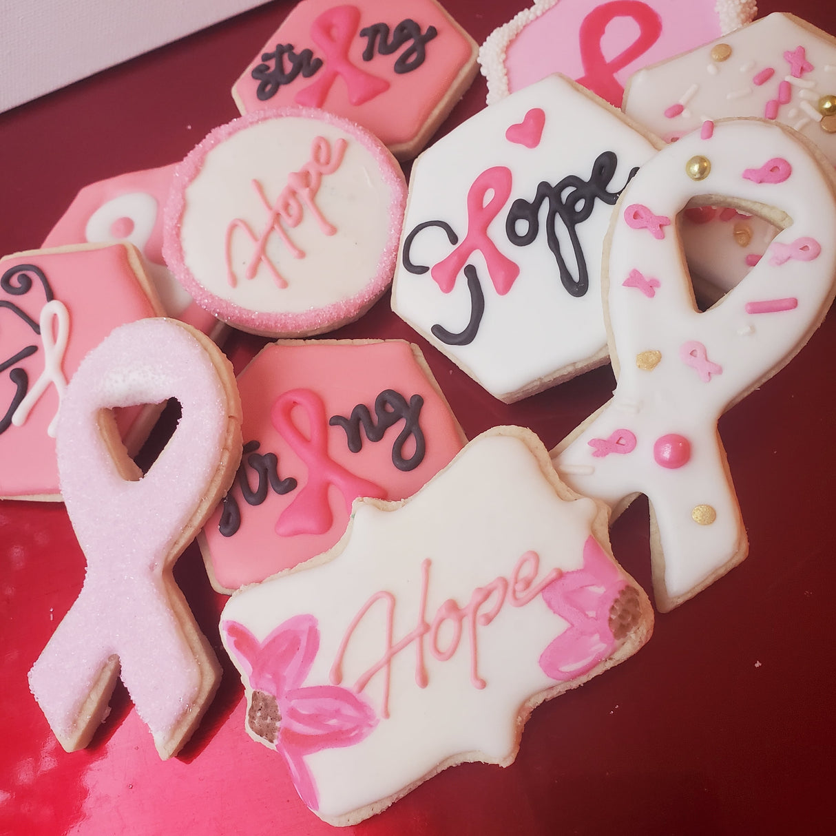 Breast Cancer Awareness Cookies (1 dozen)